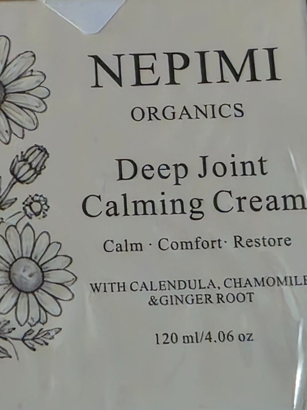 Joint calming cream
